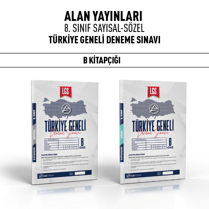ALAN 08.SINIF TÜRKİYE GENELİ SAY/SÖZ 1-B -25-26